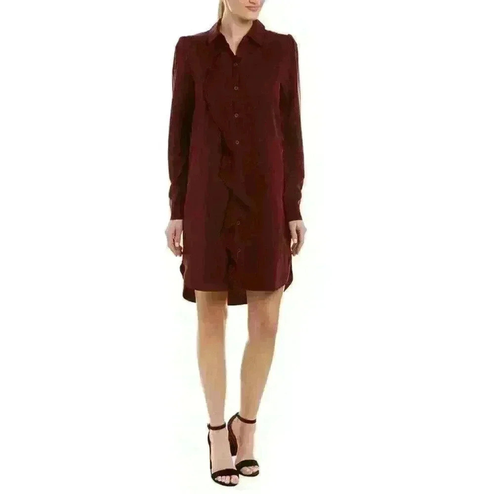 Three Dots All Weather Button Down Shirtdress